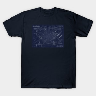 Yak9m Fighter Blueprint T-Shirt